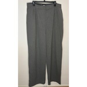 EXPRESS Super High Rise Trouser Pants Gray‎ Women 16 Long Career Business NWOT